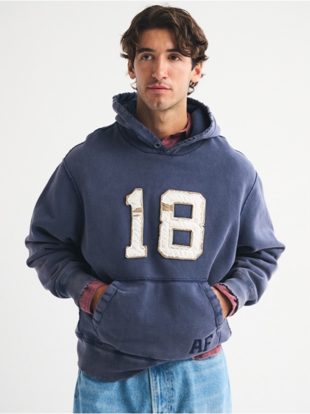 Abercrombie & Fitch Logo Popover Hoodie